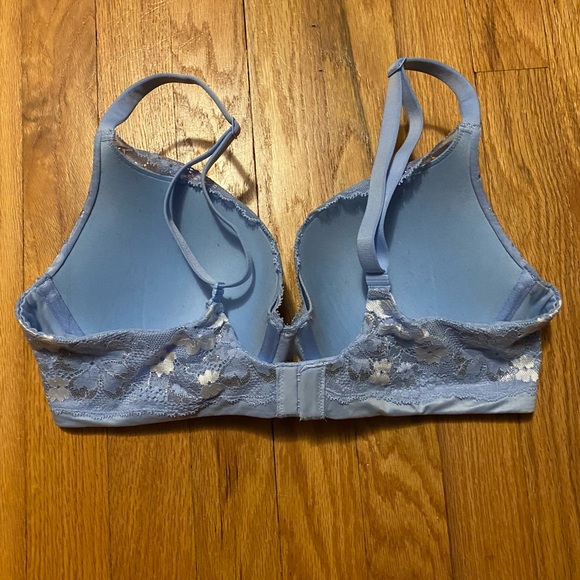 ***NWOT***Blue Floral VS Body by Victoria Lace Push Up Perfect Shape Bra - 36C - Picture 2 of 4